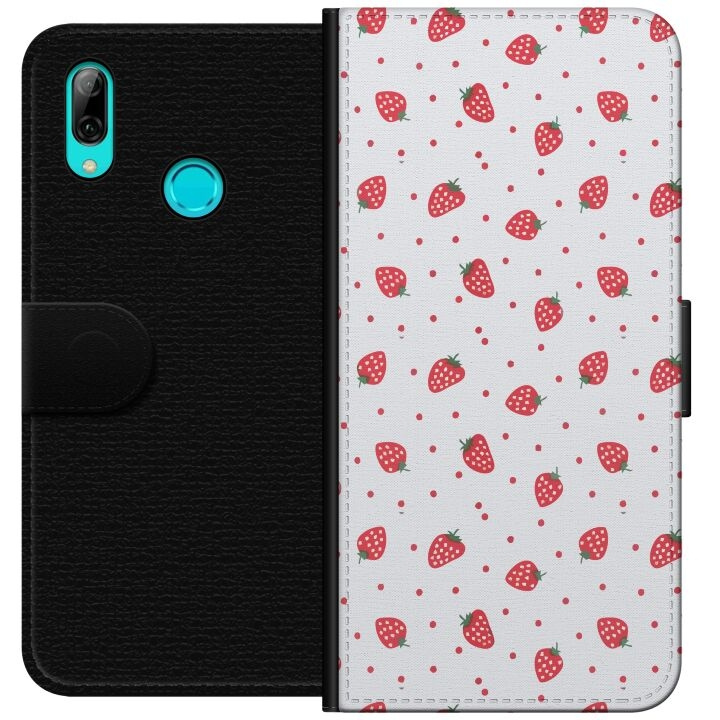 Wallet case for Huawei P smart 2019 with Strawberries design in the group SMARTPHONE & TABLETS / Phone cases / Huawei/Honor at TP E-commerce Nordic AB (A52744)