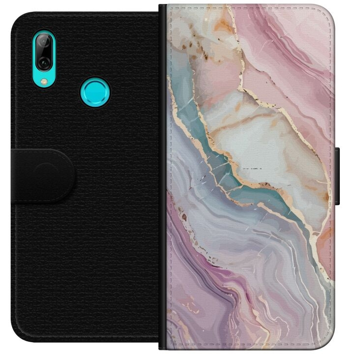 Wallet case for Huawei P smart 2019 with Marble design in the group SMARTPHONE & TABLETS / Phone cases / Huawei/Honor at TP E-commerce Nordic AB (A52749)