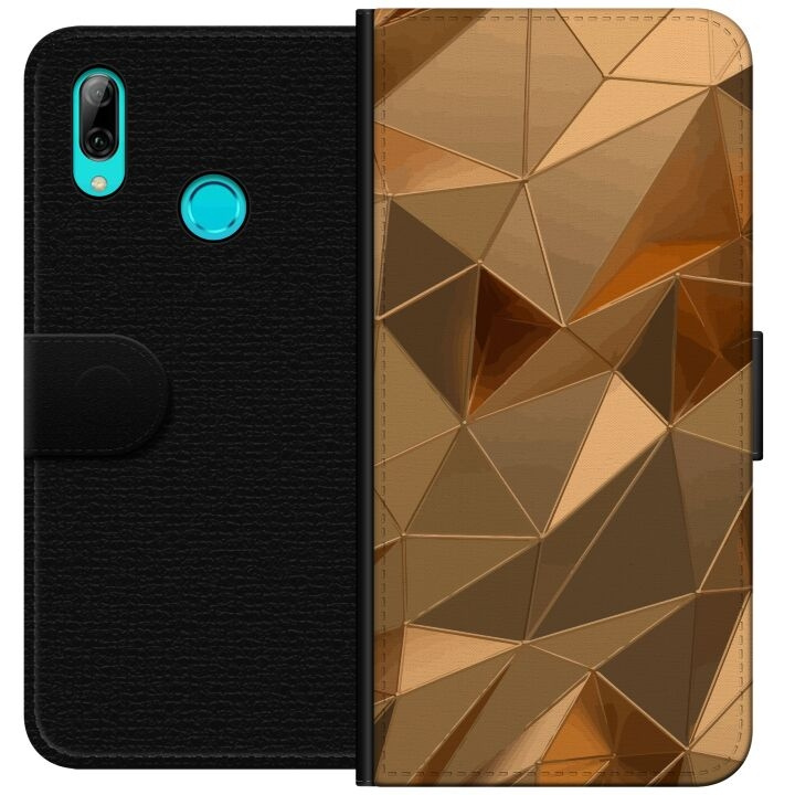 Wallet case for Huawei P smart 2019 with 3D Gold design in the group SMARTPHONE & TABLETS / Phone cases / Huawei/Honor at TP E-commerce Nordic AB (A52751)