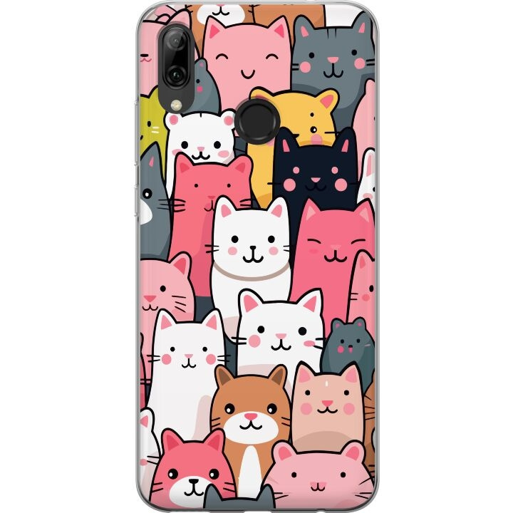 Mobile case for Huawei P smart 2019 with Cat pattern design in the group SMARTPHONE & TABLETS / Phone cases / Huawei/Honor at TP E-commerce Nordic AB (A52762)