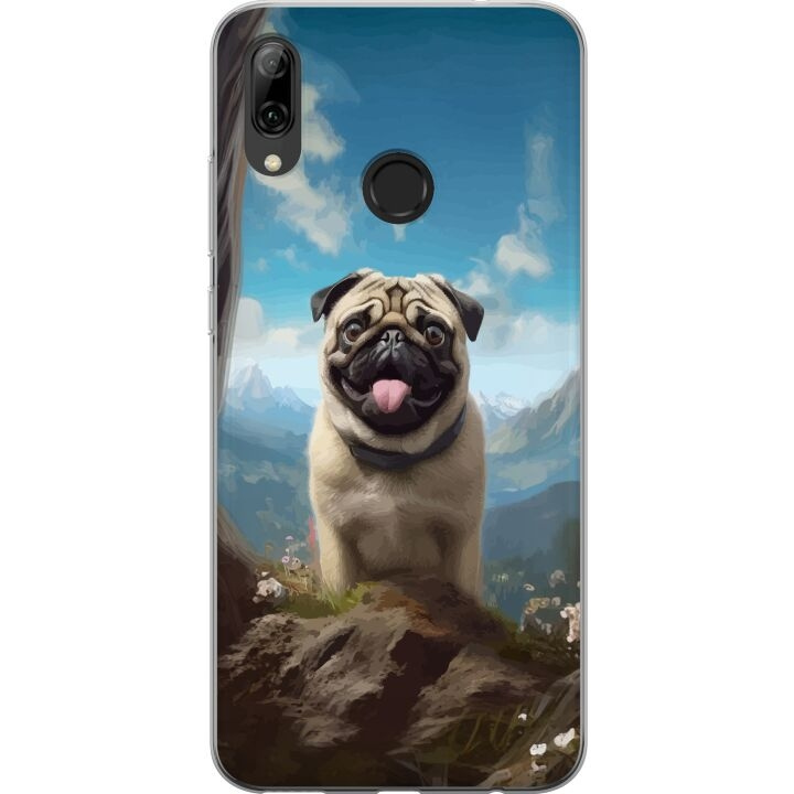 Mobile case for Huawei P smart 2019 with Happy Dog design in the group SMARTPHONE & TABLETS / Phone cases / Huawei/Honor at TP E-commerce Nordic AB (A52772)