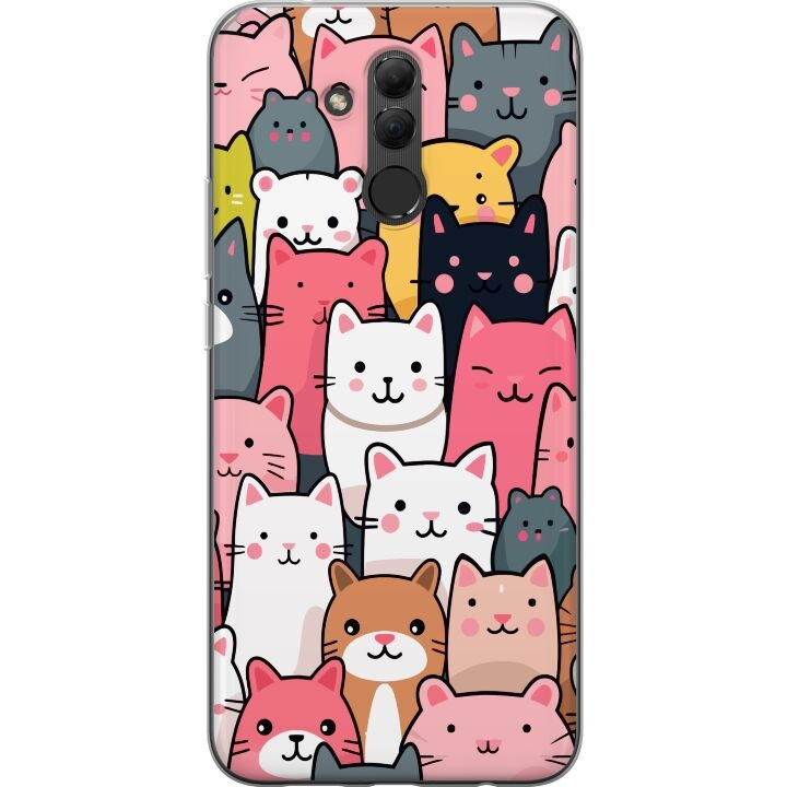 Mobile case for Huawei Mate 20 lite with Cat pattern design in the group SMARTPHONE & TABLETS / Phone cases / Huawei/Honor at TP E-commerce Nordic AB (A52789)