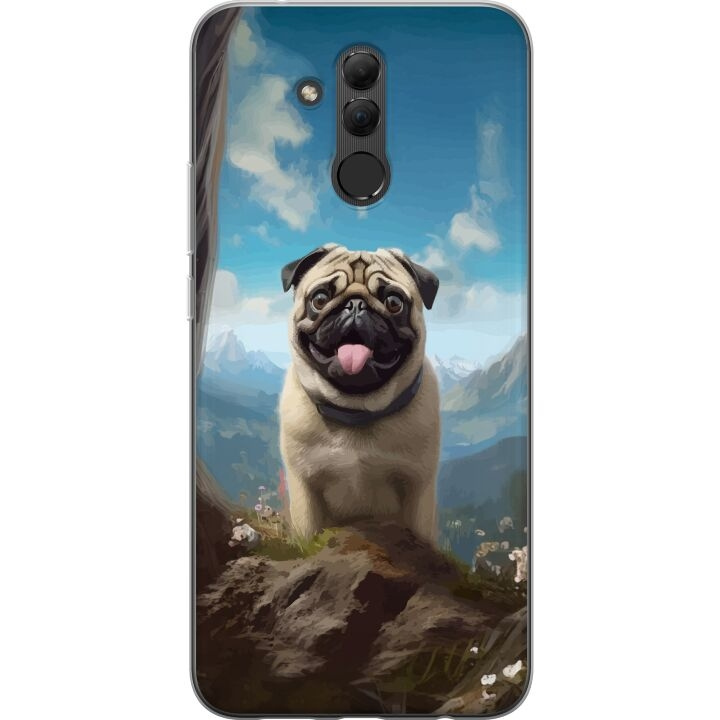 Mobile case for Huawei Mate 20 lite with Happy Dog design in the group SMARTPHONE & TABLETS / Phone cases / Huawei/Honor at TP E-commerce Nordic AB (A52799)