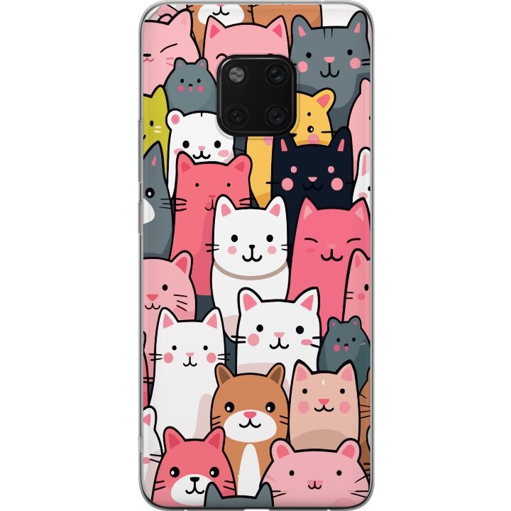 Mobile case for Huawei Mate 20 Pro with Cat pattern design in the group SMARTPHONE & TABLETS / Phone cases / Huawei/Honor at TP E-commerce Nordic AB (A52843)