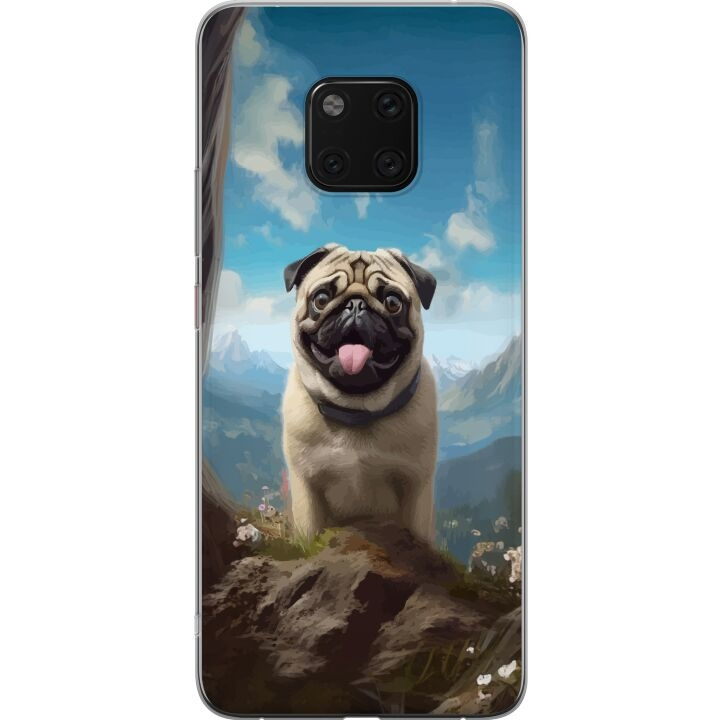 Mobile case for Huawei Mate 20 Pro with Happy Dog design in the group SMARTPHONE & TABLETS / Phone cases / Huawei/Honor at TP E-commerce Nordic AB (A52853)