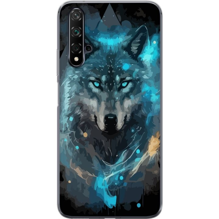 Mobile case for Huawei nova 5T with Wolf design in the group SMARTPHONE & TABLETS / Phone cases / Huawei/Honor at TP E-commerce Nordic AB (A52921)