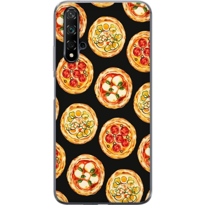 Mobile case for Huawei nova 5T with Pizza design in the group SMARTPHONE & TABLETS / Phone cases / Huawei/Honor at TP E-commerce Nordic AB (A52929)