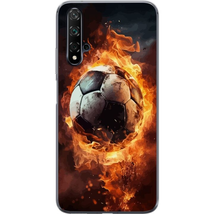 Mobile case for Huawei nova 5T with Football design in the group SMARTPHONE & TABLETS / Phone cases / Huawei/Honor at TP E-commerce Nordic AB (A52937)