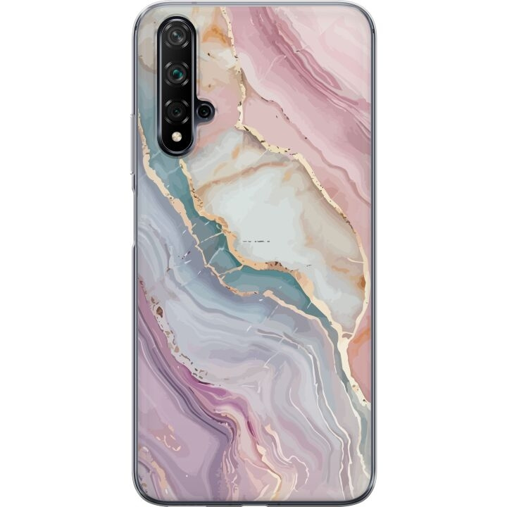 Mobile case for Huawei nova 5T with Marble design in the group SMARTPHONE & TABLETS / Phone cases / Huawei/Honor at TP E-commerce Nordic AB (A52938)