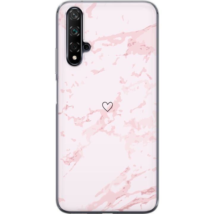 Mobile case for Huawei nova 5T with Pink Heart design in the group SMARTPHONE & TABLETS / Phone cases / Huawei/Honor at TP E-commerce Nordic AB (A52939)