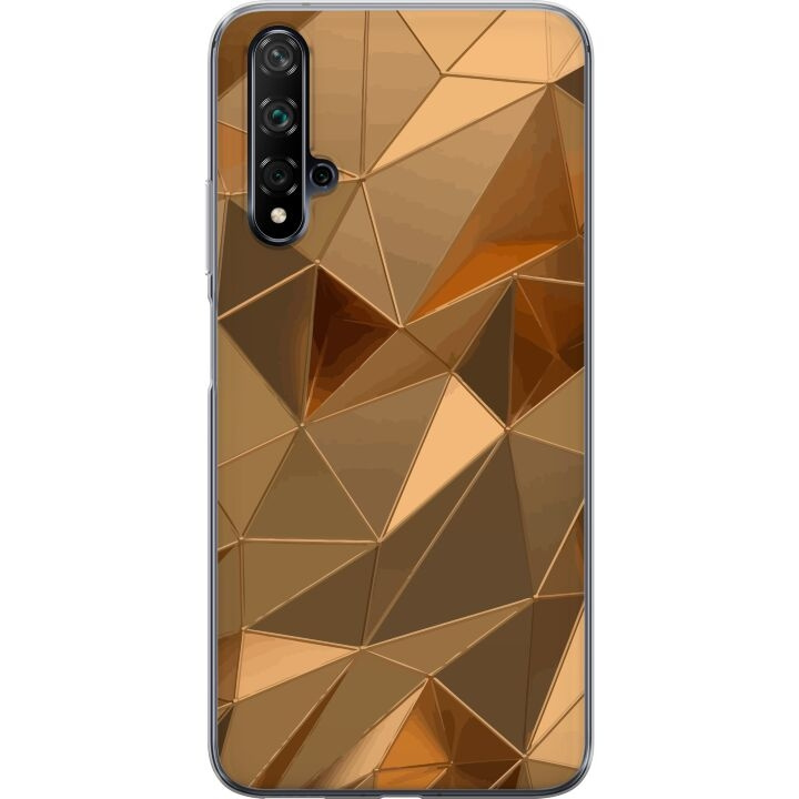 Mobile case for Huawei nova 5T with 3D Gold design in the group SMARTPHONE & TABLETS / Phone cases / Huawei/Honor at TP E-commerce Nordic AB (A52940)