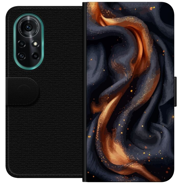 Wallet case for Huawei nova 8 Pro with Fiery silk design in the group SMARTPHONE & TABLETS / Phone cases / Huawei/Honor at TP E-commerce Nordic AB (A52944)