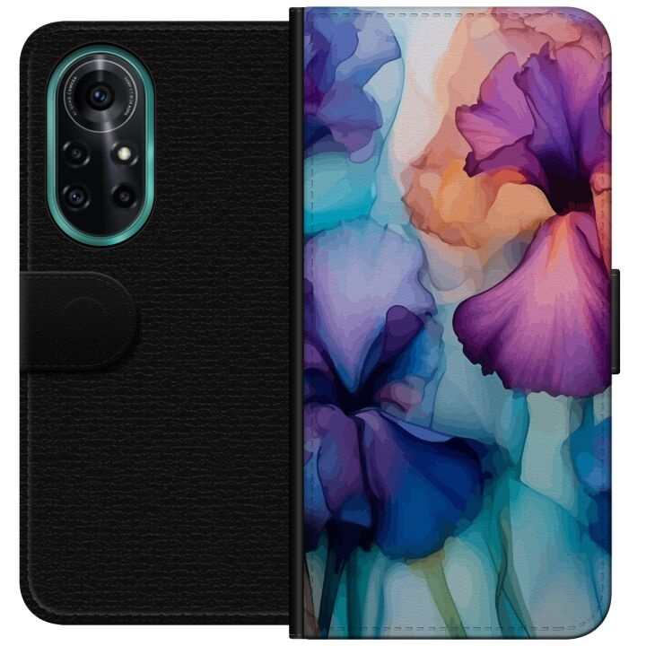 Wallet case for Huawei nova 8 Pro with Magical flowers design in the group SMARTPHONE & TABLETS / Phone cases / Huawei/Honor at TP E-commerce Nordic AB (A52946)