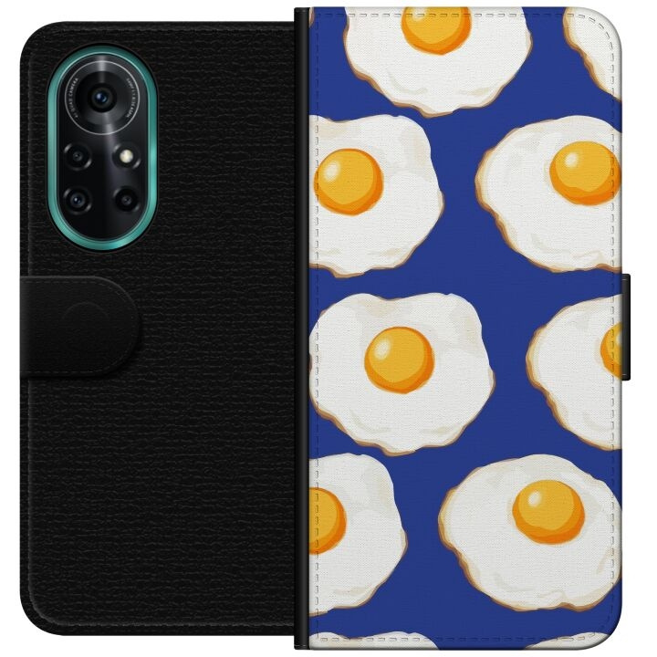 Wallet case for Huawei nova 8 Pro with Fried eggs design in the group SMARTPHONE & TABLETS / Phone cases / Huawei/Honor at TP E-commerce Nordic AB (A52949)