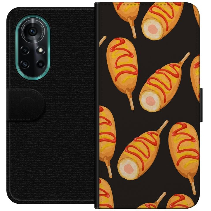 Wallet case for Huawei nova 8 Pro with Chicken drumstick design in the group SMARTPHONE & TABLETS / Phone cases / Huawei/Honor at TP E-commerce Nordic AB (A52952)