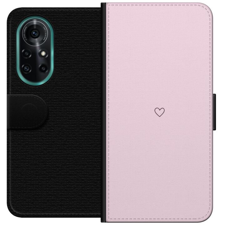 Wallet case for Huawei nova 8 Pro with Heart design in the group SMARTPHONE & TABLETS / Phone cases / Huawei/Honor at TP E-commerce Nordic AB (A52962)