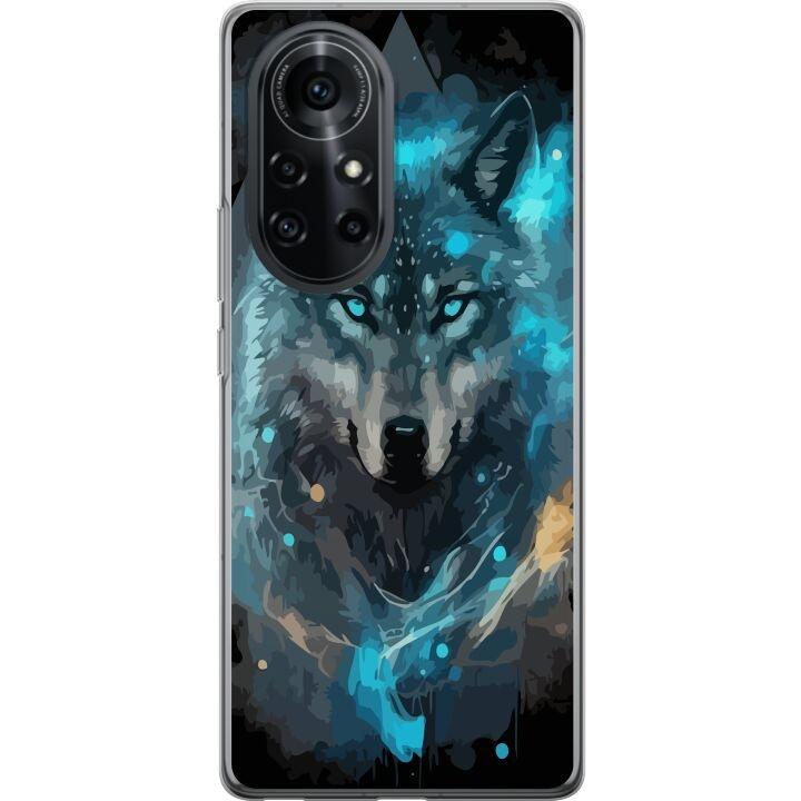 Mobile case for Huawei nova 8 Pro with Wolf design in the group SMARTPHONE & TABLETS / Phone cases / Huawei/Honor at TP E-commerce Nordic AB (A52975)