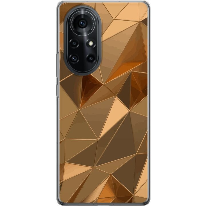 Mobile case for Huawei nova 8 Pro with 3D Gold design in the group SMARTPHONE & TABLETS / Phone cases / Huawei/Honor at TP E-commerce Nordic AB (A52994)