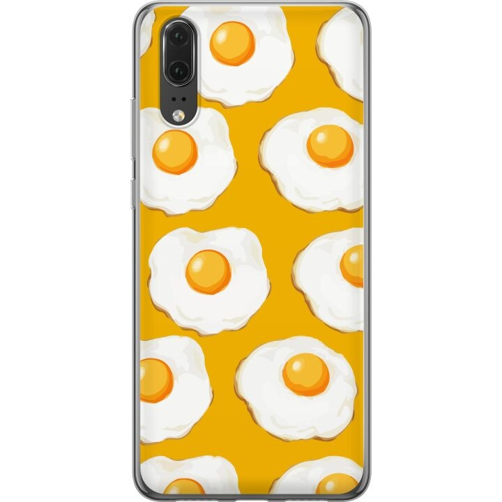 Mobile case for Huawei P20 with Fried egg design in the group SMARTPHONE & TABLETS / Phone cases / Huawei/Honor at TP E-commerce Nordic AB (A53026)