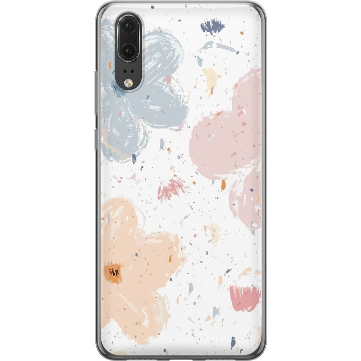 Mobile case for Huawei P20 with Flowers design in the group SMARTPHONE & TABLETS / Phone cases / Huawei/Honor at TP E-commerce Nordic AB (A53036)