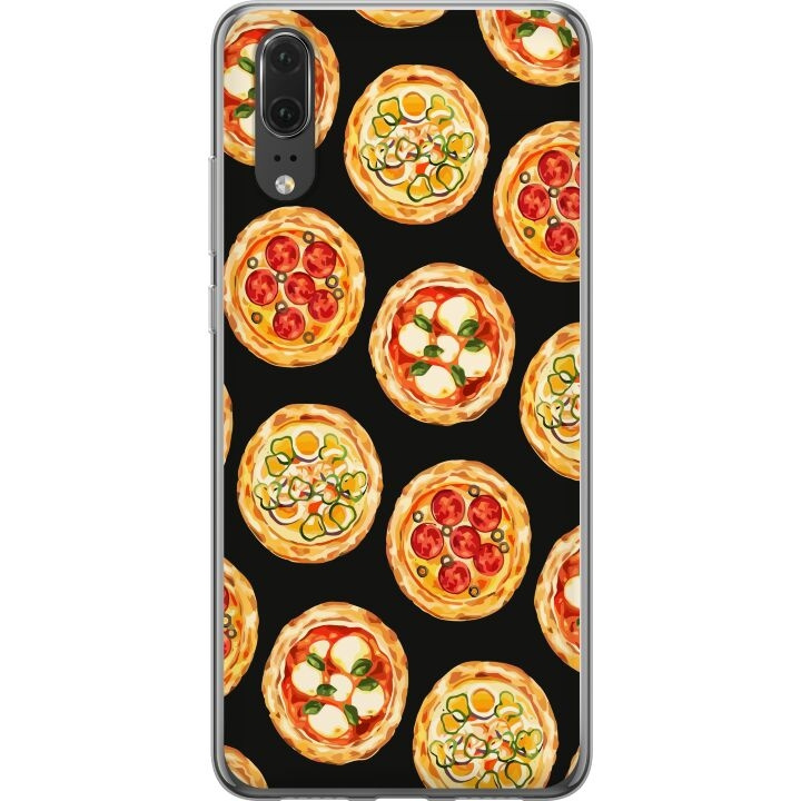 Mobile case for Huawei P20 with Pizza design in the group SMARTPHONE & TABLETS / Phone cases / Huawei/Honor at TP E-commerce Nordic AB (A53037)