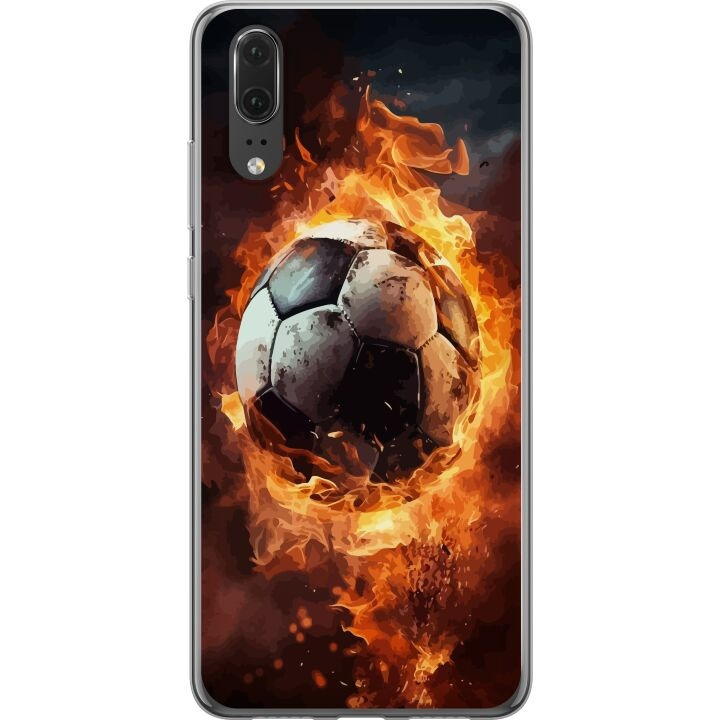 Mobile case for Huawei P20 with Football design in the group SMARTPHONE & TABLETS / Phone cases / Huawei/Honor at TP E-commerce Nordic AB (A53045)