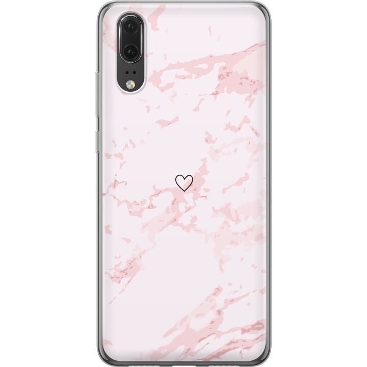 Mobile case for Huawei P20 with Pink Heart design in the group SMARTPHONE & TABLETS / Phone cases / Huawei/Honor at TP E-commerce Nordic AB (A53047)