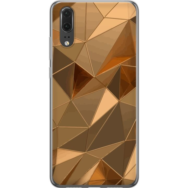 Mobile case for Huawei P20 with 3D Gold design in the group SMARTPHONE & TABLETS / Phone cases / Huawei/Honor at TP E-commerce Nordic AB (A53048)