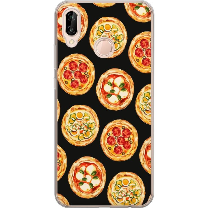 Mobile case for Huawei P20 lite with Pizza design in the group SMARTPHONE & TABLETS / Phone cases / Huawei/Honor at TP E-commerce Nordic AB (A53091)