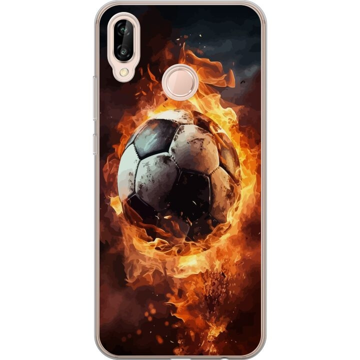 Mobile case for Huawei P20 lite with Football design in the group SMARTPHONE & TABLETS / Phone cases / Huawei/Honor at TP E-commerce Nordic AB (A53099)