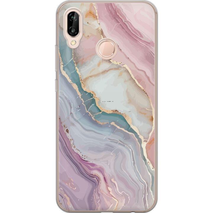 Mobile case for Huawei P20 lite with Marble design in the group SMARTPHONE & TABLETS / Phone cases / Huawei/Honor at TP E-commerce Nordic AB (A53100)