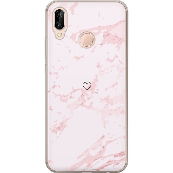 Mobile case for Huawei P20 lite with Pink Heart design in the group SMARTPHONE & TABLETS / Phone cases / Huawei/Honor at TP E-commerce Nordic AB (A53101)