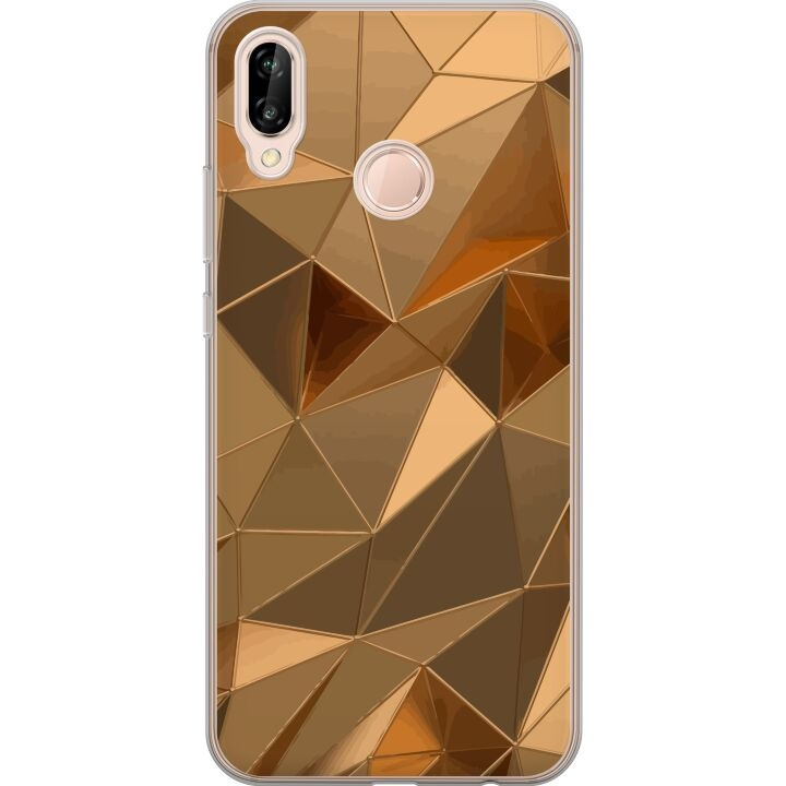 Mobile case for Huawei P20 lite with 3D Gold design in the group SMARTPHONE & TABLETS / Phone cases / Huawei/Honor at TP E-commerce Nordic AB (A53102)