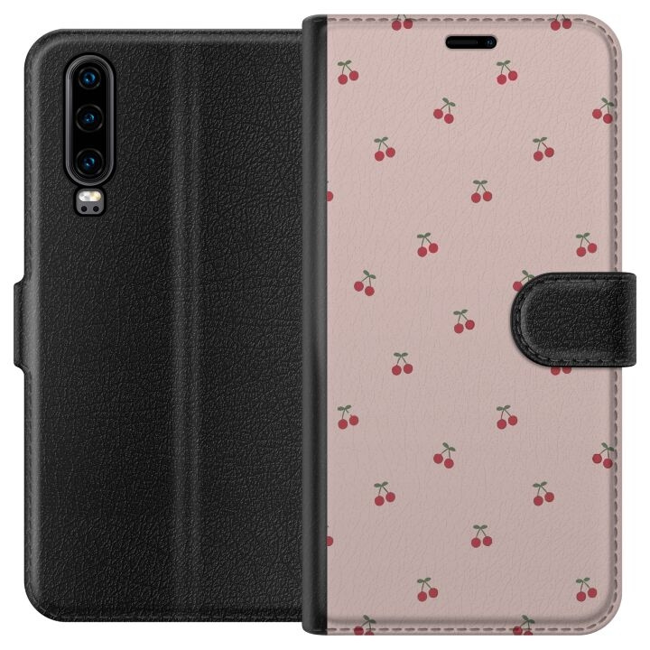 Wallet case for Huawei P30 with Cherry design in the group SMARTPHONE & TABLETS / Phone cases / Huawei/Honor at TP E-commerce Nordic AB (A53166)