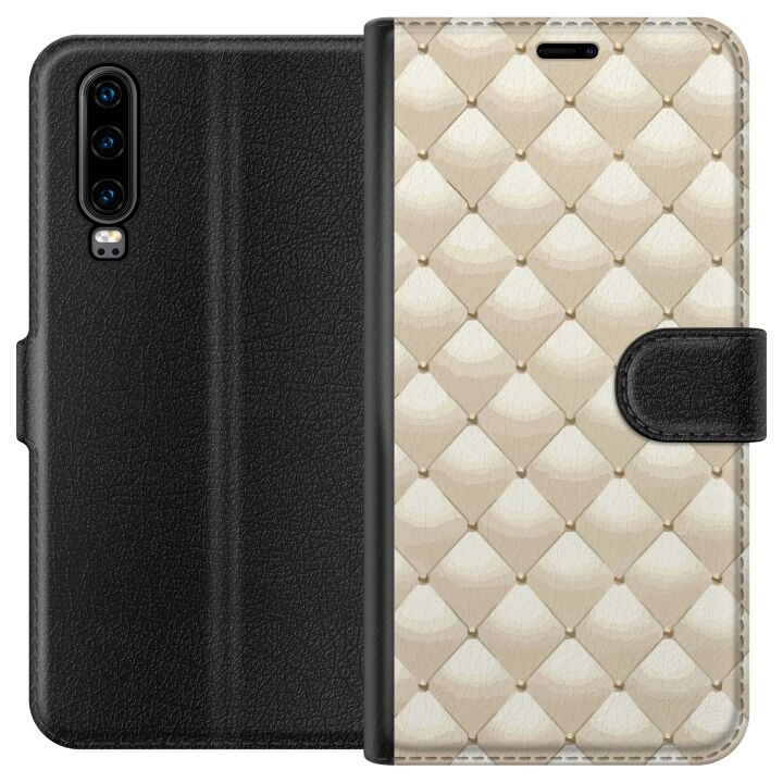 Wallet case for Huawei P30 with Gold shine design in the group SMARTPHONE & TABLETS / Phone cases / Huawei/Honor at TP E-commerce Nordic AB (A53185)