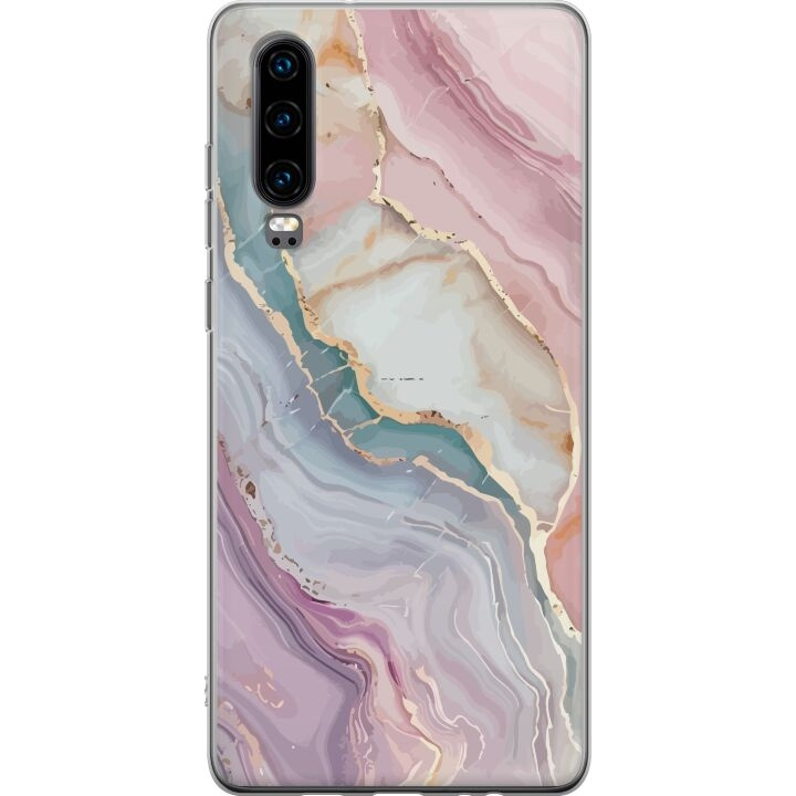 Mobile case for Huawei P30 with Marble design in the group SMARTPHONE & TABLETS / Phone cases / Huawei/Honor at TP E-commerce Nordic AB (A53208)