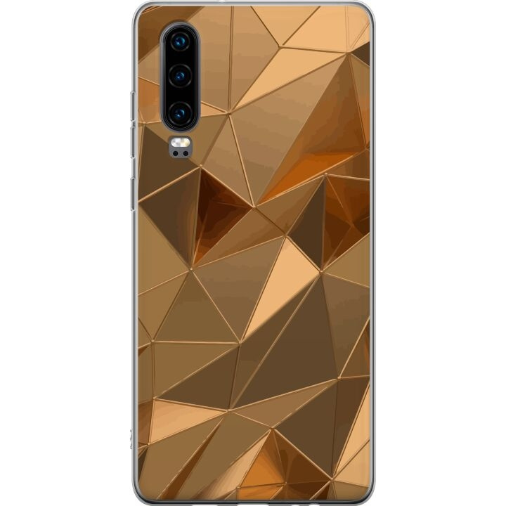 Mobile case for Huawei P30 with 3D Gold design in the group SMARTPHONE & TABLETS / Phone cases / Huawei/Honor at TP E-commerce Nordic AB (A53210)