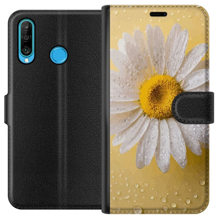 Wallet case for Huawei P30 lite with Porslinsblomma design in the group SMARTPHONE & TABLETS / Phone cases / Huawei/Honor at TP E-commerce Nordic AB (A53213)