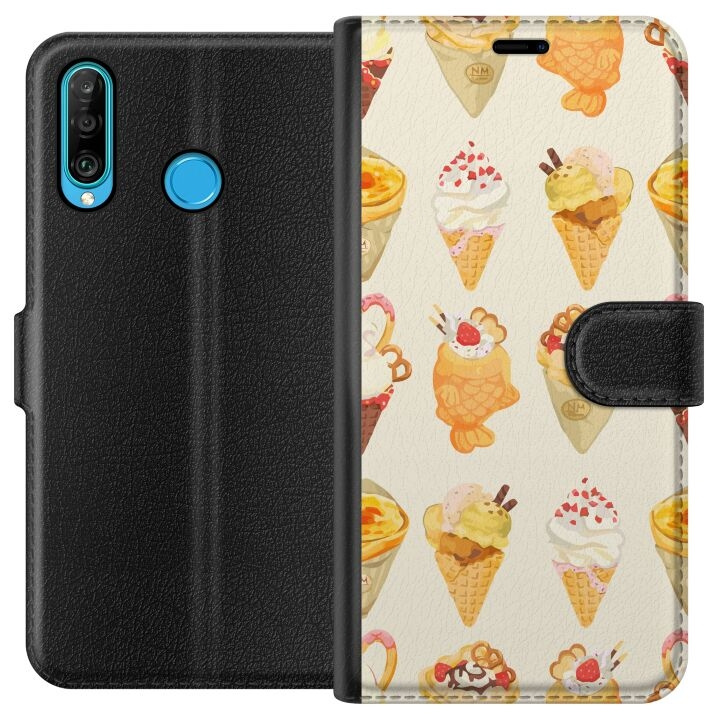 Wallet case for Huawei P30 lite with Glassy design in the group SMARTPHONE & TABLETS / Phone cases / Huawei/Honor at TP E-commerce Nordic AB (A53224)