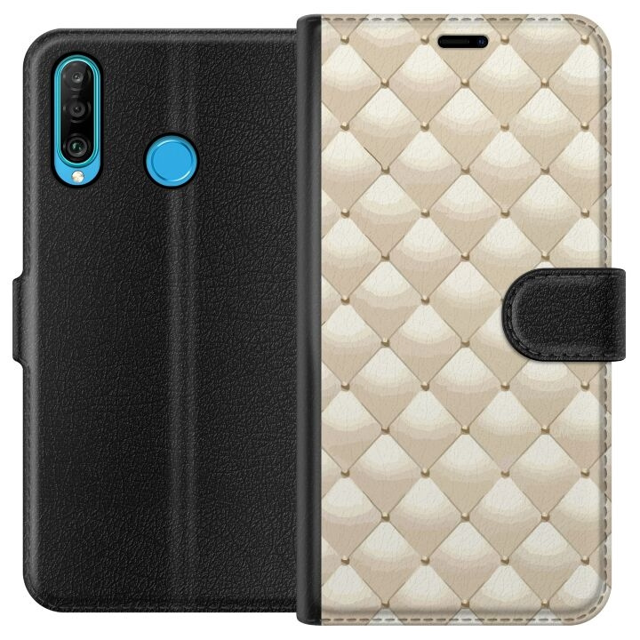 Wallet case for Huawei P30 lite with Gold shine design in the group SMARTPHONE & TABLETS / Phone cases / Huawei/Honor at TP E-commerce Nordic AB (A53239)