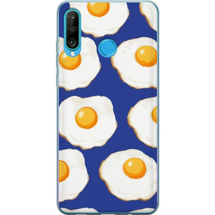 Mobile case for Huawei P30 lite with Fried eggs design in the group SMARTPHONE & TABLETS / Phone cases / Huawei/Honor at TP E-commerce Nordic AB (A53246)