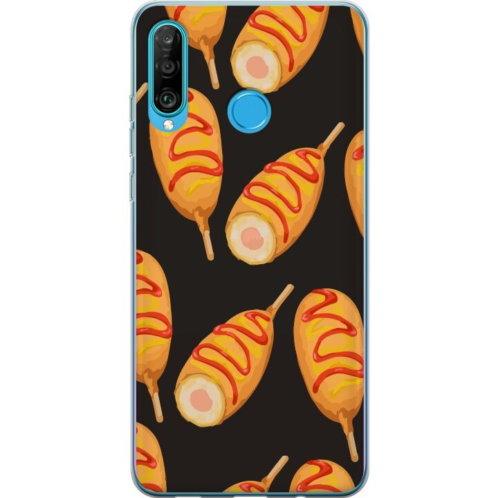 Mobile case for Huawei P30 lite with Chicken drumstick design in the group SMARTPHONE & TABLETS / Phone cases / Huawei/Honor at TP E-commerce Nordic AB (A53249)