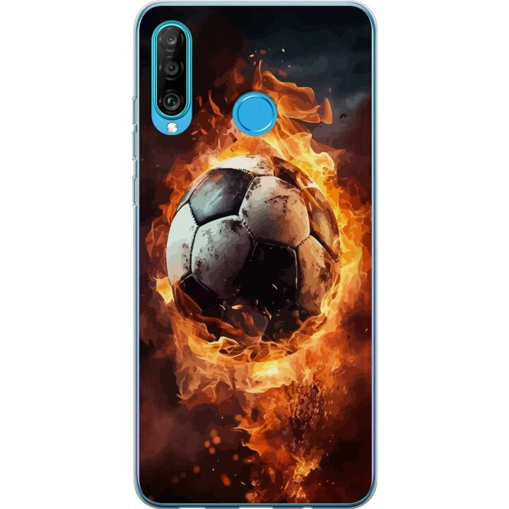 Mobile case for Huawei P30 lite with Football design in the group SMARTPHONE & TABLETS / Phone cases / Huawei/Honor at TP E-commerce Nordic AB (A53261)