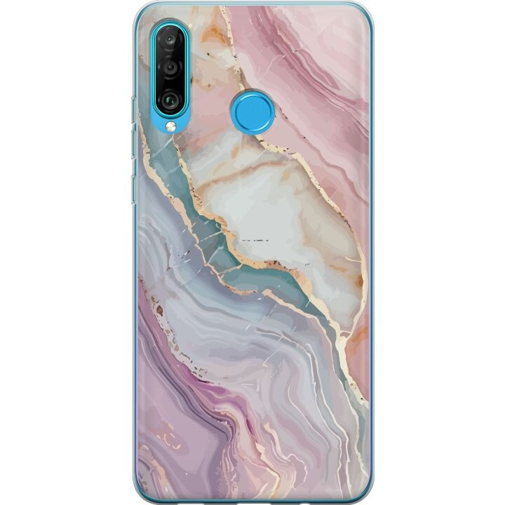 Mobile case for Huawei P30 lite with Marble design in the group SMARTPHONE & TABLETS / Phone cases / Huawei/Honor at TP E-commerce Nordic AB (A53262)