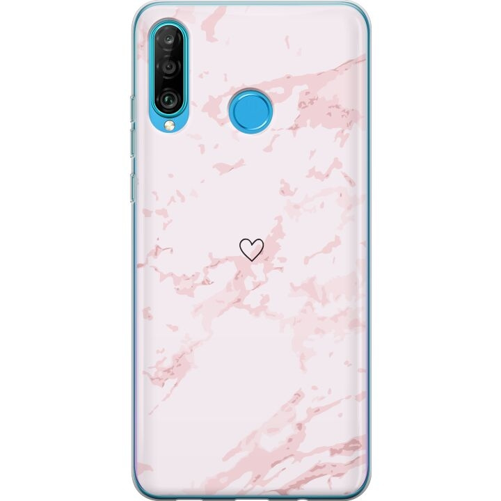 Mobile case for Huawei P30 lite with Pink Heart design in the group SMARTPHONE & TABLETS / Phone cases / Huawei/Honor at TP E-commerce Nordic AB (A53263)