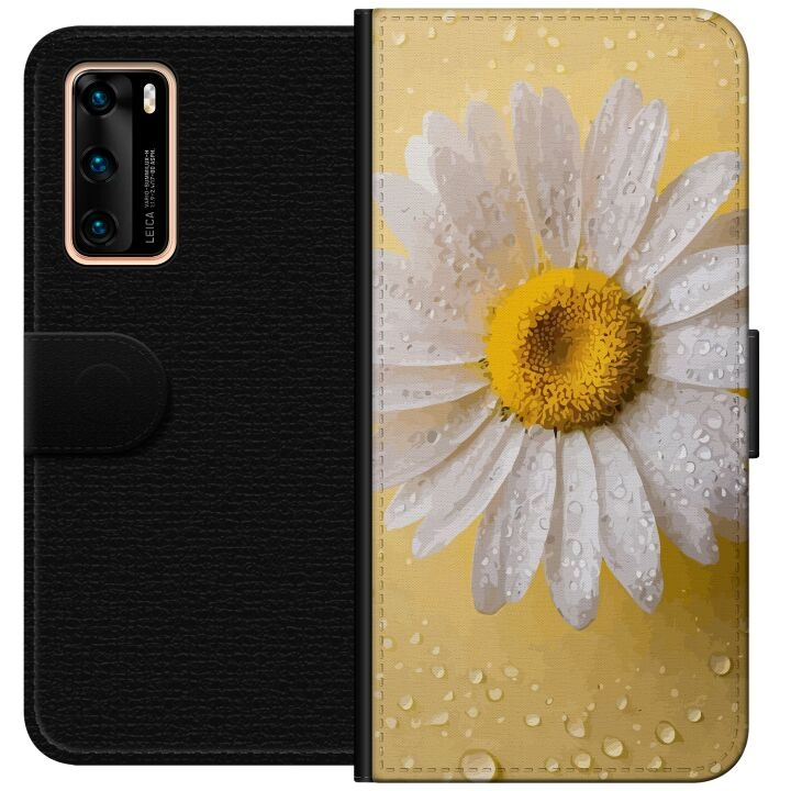 Wallet case for Huawei P40 with Porslinsblomma design in the group SMARTPHONE & TABLETS / Phone cases / Huawei/Honor at TP E-commerce Nordic AB (A53321)