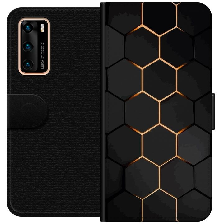 Wallet case for Huawei P40 with Luxurious Pattern design in the group SMARTPHONE & TABLETS / Phone cases / Huawei/Honor at TP E-commerce Nordic AB (A53346)