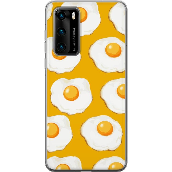 Mobile case for Huawei P40 with Fried egg design in the group SMARTPHONE & TABLETS / Phone cases / Huawei/Honor at TP E-commerce Nordic AB (A53350)