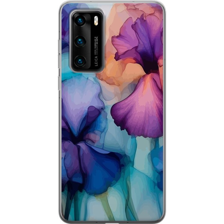 Mobile case for Huawei P40 with Magical flowers design in the group SMARTPHONE & TABLETS / Phone cases / Huawei/Honor at TP E-commerce Nordic AB (A53351)