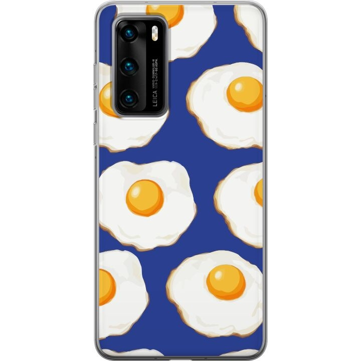 Mobile case for Huawei P40 with Fried eggs design in the group SMARTPHONE & TABLETS / Phone cases / Huawei/Honor at TP E-commerce Nordic AB (A53354)